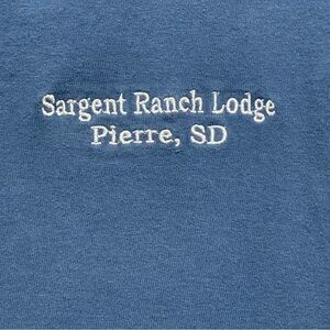 Sargent Ranch Lodge T-Shirt 2XL in Blue 100% Preshrunk Cotton Short Sleeve Tee